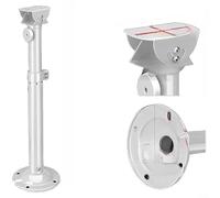 GLFLOW Support de caméra CCTV réglable avec tube en acier galvanisé extensible de 30 à 60 cm et rotation à 360 ° pour montage mural, plafond ou mât en extérieur (A)