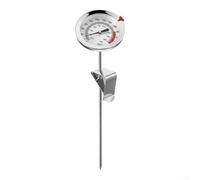 GLFLOW Thermomètre alimentaire avec support pour griller, parfait pour la cuisine, le barbecue, l'eau, la viande, le lait, la cuisson des aliments (40 cm)