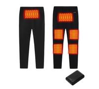 GLFNB sous-vêtements Chauffants avec Batterie Doublé Polaire 6 Zones Chauffantes Lavables pour Hommes Et Femmes