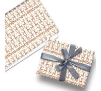 Glick Lot de 3 feuilles de papier plié Rudolph