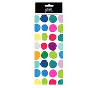 Glick Lot de 4 feuilles de papier de soie à pois multicolores 750 mm x 500 mm pour emballage cadeau, anniversaire, TPL116