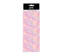 Glick Lot de 4 feuilles de papier de soie Rose