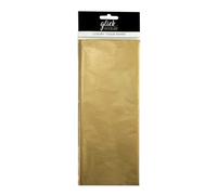 Glick Quatre feuilles de papier de soie doré, chaque feuille mesure 750 mm x 500 mm une fois ouverte, papier de soie doré pour emballage cadeau et autres loisirs créatifs
