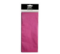 Glick Quatre feuilles de papier de soie rose vif, chaque feuille de papier de soie de 750 mm x 500 mm, rose vif, papier de soie rose vif pour emballage cadeau, anniversaire, papier de soie rose vif