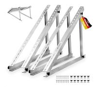 GLIESE Support de Panneau Solaire 114cm (2 Paires) Support Panneau Solaire Centrale de Balcon Angle Réglable de 0° à 90° Supports pour Centrale Balcon pour 100W-600W
