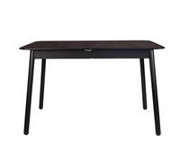 GLIMPS - Table extensible S en bois noir Noir
