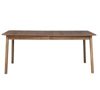 GLIMPS - Table repas XL extensible en Noyer Marron