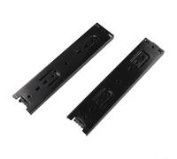 Glissière à Billes 45mm Triple Extension 5 Pouces Acier((200mm)) | Acier zingué pour robuste, ouverture triple section, montage latéral pour facile, pour idéal tiroirs cuisine, lot de 2 pièces