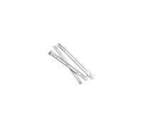 Glissière de tiroir latérales fixes 450 mm métal argenté 25 kg (lot de 2)