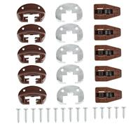 Glissières de tiroir, 5 jeux de guides tiroir en plastique avec rouleau en métal, rail d'étagère robuste pour usage commercial dans un magasin à domicile, glissières