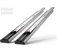 Glissières de tiroir 6 paires de glissières à billes 609,6 mm Silencieux Soft Close 45,4 kg Montage latéral Glissière en acier Sortie totale pour étagère Armoire Cuisine