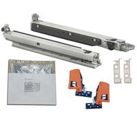 Glissières de tiroir à extension complète, 500 mm, capacité de 40 kg, système de fermeture douce, 1 paire