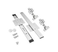 Glissières de tiroir à roulement à billes montées Glissières De Porte Télescopiques Insérables Pliantes Invisibles(18inches)