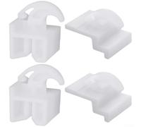 Glissières de tiroir de rechange pour four avant 3051162 arrière 3051163 | Compatible avec les modèles 3051162/3051163, plastique transparent, action coulissante lisse, ensemble avant et arrière
