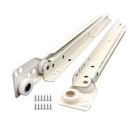 Glissières de tiroir en métal | Glissières de tiroir à roulettes télescopiques en métal blanc, 25-55cm(30cm(12Inch))