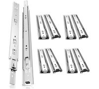Glissières de tiroir Glissières de tiroir avec retour automatique Glissière à sortie totale 45mm 350mm 2 paire (4 pcs)