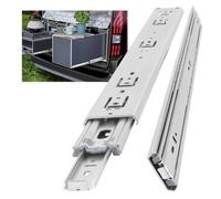 Glissières de tiroir pour charges lourdes 500 mm - paire, capacité 68 kg, montage latéral, sans serrure