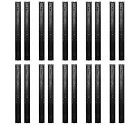 Glissières de tiroir robustes, charge de 100 lb, 3 sections, extension complète, rails de guidage à roulement à billes pour meubles de bureau à domicile, acier laminé à froid, (45,7 cm / 18 pouces)