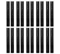 Glissières de tiroir robustes, charge de 100 lb, 3 sections, extension complète, rails de guidage à roulement à billes pour meubles de bureau à domicile, acier laminé à froid, (14 pouces)