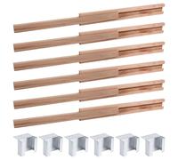 Glissières pour tiroirs en bois, ensemble de 6 pièces, fixation au sol, 40,2 cm, pour meubles de style vintage