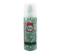 Glitter - Glue Petite Étoile, Vert / Argent, Flacon 50ml