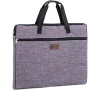 Glixoft Pochette À Documents A3, À Fermeture Éclair, De Rangement Artistique, en Tissu Oxford Imperméable, Double Fermeture Éclair, Petites Étiquettes, Fournitures De Bureau pour Étudiants, De
