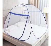 GLKEBY Moustiquaire Pop-up pour lit Double, 120 x 190 x 140 cm, Grande Tente Portable de Voyage, Double Porte, Fermeture éclair, Installation Facile, Maille Fine, pour Chambre à Coucher, Camping