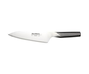 Global Knives G-4 Couteau de cuisine oriental avec lame de 18 cm, acier inoxydable Cromova 18