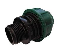 Global Material Liaison filetée mâle PE 32 mm, Raccord Tuyau, Embout Tuyau Arrosage