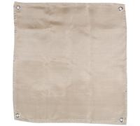 GLOBALHUT Tapis de camping ignifuge résistant à la chaleur, couverture de barbecue en fibre de verre, tapis de protection du sol avec 4 trous de fixation pour l'extérieur, la randonnée, l'herbe, la