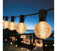 GlobaLink Guirlande Guinguette Exterieur, 15+1 Économie d'énergie Ampoules 10.5M Super Lumineux Etanche IP65 Guirlande Lumineuse Décoration Connectable pour Eté Jardin Terrasse Fête Patio Café - Prise