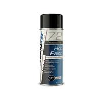 GLOBALTEC PROFESSIONAL Peinture Haute Température Aérosol Noir Mat 400 ml - Résiste 600°C pour Étriers de Frein, Échappement et Moteur - Anticorrosion, Forte Adhérence, Séchage Rapide