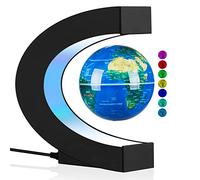 Globe à lévitation avec lumières LED, lévitation magnétique à changement de couleur, flottant rotatif avec carte du monde, lampe globe, décoration de bureau, cadeaux créatifs