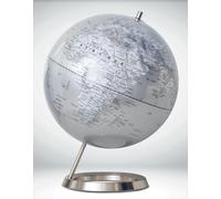Globe blanc & argent de diamètre 30 cm, pied chromé (en français)