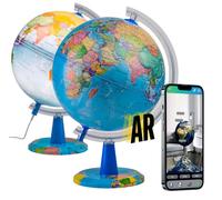 Globe de 20 cm, carte du monde en anglais, application de réalité augmentée, idéal pour l'éducation STEM, cadeau pour enfants