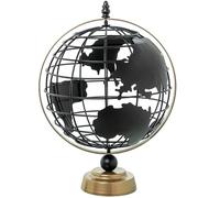 Globe en métal creux noir 36,5 x 26,8 x 25 cm