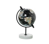 Globe en métal noir 14,5 x 8,5 x 9 cm