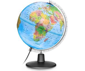 Globe en plastique illuminé en relief avec acupunctures, sphère 30 cm Nova Rico