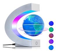 Globe flottant magnétique avec lumières LED multicolores, Globe en C pour le bureau et la maison, Cadeau technologique pour les hommes, les pères, les garçons et les filles