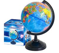 Globe géographique de 15,2 cm pour enfants, globe éducatif avec support, globe décoratif rotatif, globe politique pour l'enseignement de la géographie en salle de hambre d'enfant