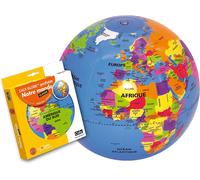 Globe gonflable de 30 cm - Monde politique (4 ans et +) | Calytoys