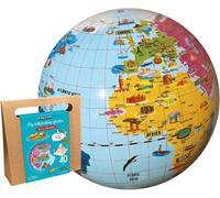 Globe gonflable de 42 cm (en anglais) - Marvels of the world | Calytoys