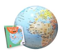 Globe gonflable de 42 cm - Pays et villes du monde (pour enfants) | Calytoys