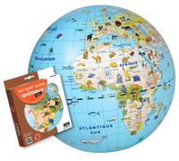 Globe gonflable de 50 cm - Animaux du monde (pour enfants) | Calytoys