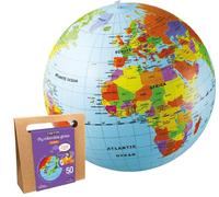 Globe gonflable. Le monde pour les enfants. Globe terrestre, en anglais