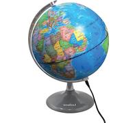 Globe interactif avec effets lumineux et écran - Carte haute résolution
