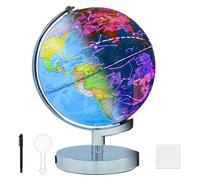 Globe lumineux 3-en-1 avec carte des constellations, lampe à changement de couleur et veilleuse