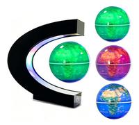 Globe lumineux à lévitation magnétique à changement de couleur Petits outils high-tech decoration bureau de travail Cadeau d'anniversaire homme garçon cadeau de fête