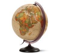 Globe lumineux de 30 cm, style antique, avec éclairage LED, en plastique, pour les domaines de la physique et de la politique