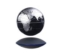 infactory Globe Geolite Noir/Argent – Lévitation magnétique Ø 14 cm
